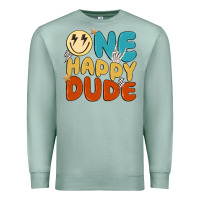 Seafoam one happy dude Premium Sweatshirt - MaliasSmallBusiness