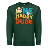 Sports Green one happy dude Premium Sweatshirt - MaliasSmallBusiness