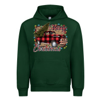 Forest Green Merry Christmas Truck Urban Hoodie - Bettercallsaul