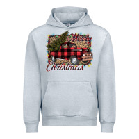 Heather Grey Merry Christmas Truck Urban Hoodie - Bettercallsaul