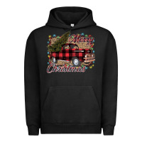 Pigment Black Merry Christmas Truck Urban Hoodie - Bettercallsaul