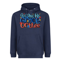 Navy god shed his grace on the thee Heavyweight Hoodie - MaliasSmallBusiness