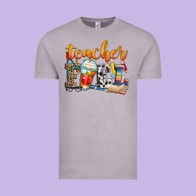 Teacher Fuel Vintage Tee Designed By Zillion Design Studio