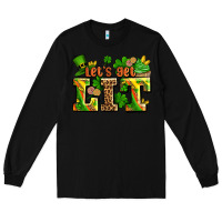 Black st patricks lets get lit Long Sleeve Tee - AdoDesignShop