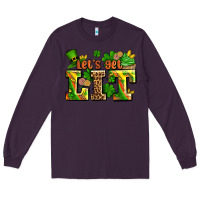 Plum st patricks lets get lit Long Sleeve Tee - AdoDesignShop
