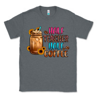 Charcoal Heather half teacher half coffee Classic Tee - JahusDesignShop