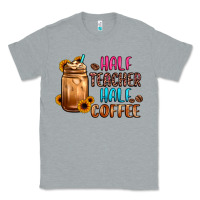 Heather Grey half teacher half coffee Classic Tee - JahusDesignShop