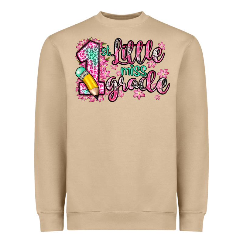 Little Miss 1st Grade Heavyweight Sweatshirt by Zillion Design Studio | Teevron