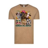 Vintage Coffee ocd obsessive cow disorder Vintage Tee - Zillion Design Studio