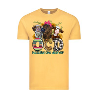Vintage Mustard ocd obsessive cow disorder Vintage Tee - Zillion Design Studio