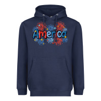Navy America Heavyweight Hoodie - MaliasSmallBusiness