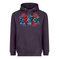 Plum America Heavyweight Hoodie - MaliasSmallBusiness