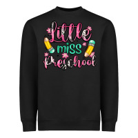 Black little miss preschool Heavyweight Sweatshirt - Zillion Design Studio