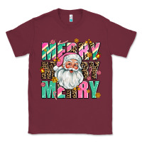 Burgundy merry merry merry Classic Tee - AdoDesignShop