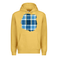 Antique Gold Winter Tartan Patch Premium Hoodie - BundleAndBundleShop