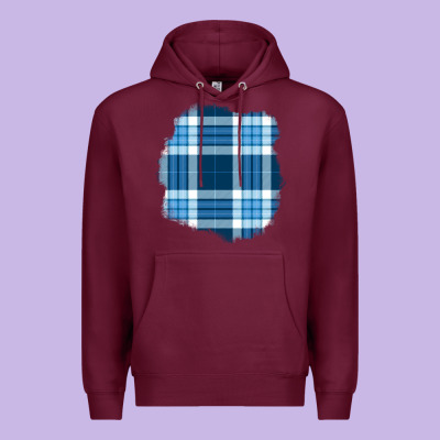 Winter Tartan Patch Premium Hoodie Designed By Bundleandbundleshop