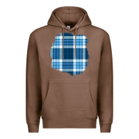 Chestnut Winter Tartan Patch Premium Hoodie - BundleAndBundleShop