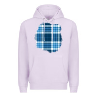 Lilac Winter Tartan Patch Premium Hoodie - BundleAndBundleShop
