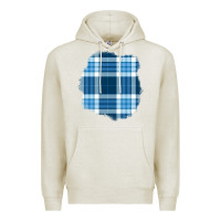 Oatmeal Heather Winter Tartan Patch Premium Hoodie - BundleAndBundleShop