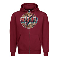 Burgundy mini Zipper Hoodie - JahusDesignShop