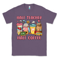 Lavender half teacher half coffee Classic Tee - JahusDesignShop