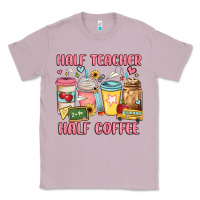 Lilac half teacher half coffee Classic Tee - JahusDesignShop