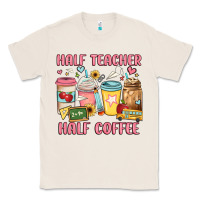 Natural half teacher half coffee Classic Tee - JahusDesignShop