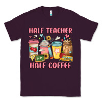Plum half teacher half coffee Classic Tee - JahusDesignShop