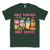 Sports Green half teacher half coffee Classic Tee - JahusDesignShop