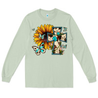 Matcha cross with sunflower Long Sleeve Tee - JahusDesignShop