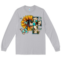 Moon Dust cross with sunflower Long Sleeve Tee - JahusDesignShop