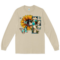 Mushroom cross with sunflower Long Sleeve Tee - JahusDesignShop