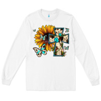 White cross with sunflower Long Sleeve Tee - JahusDesignShop