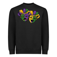 Black mardi gras mask Heavyweight Sweatshirt - RanaPortraitStore