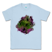 Dusty Blue halloween patch Classic Tee - BundleAndBundleShop