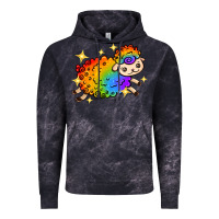 Cloud Black rainbow sheep with star Vintage Hoodie - texasbilliewilder