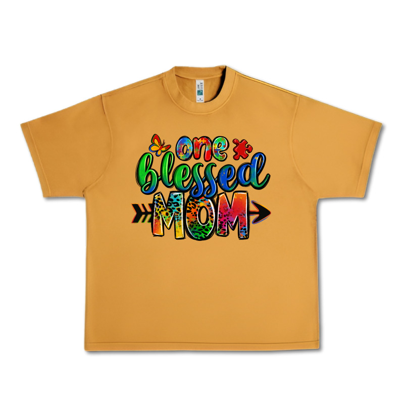 One Blessed Mom Autism Urban Heavy Tee by Zillion Design Studio | Teevron