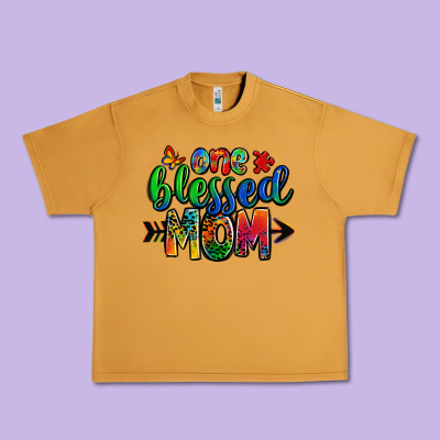 One Blessed Mom Autism Urban Heavy Tee Designed By Zillion Design Studio