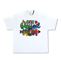 White one blessed mom autism Urban Heavy Tee - Zillion Design Studio