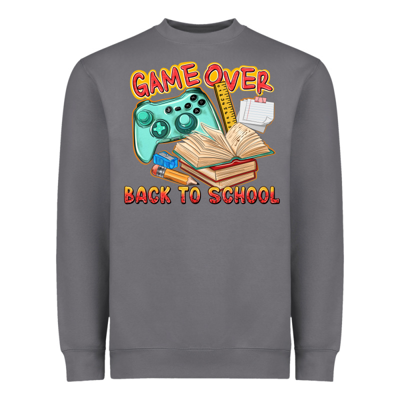 Game Over Back To School Heavyweight Sweatshirt by texasbilliewilder | Teevron