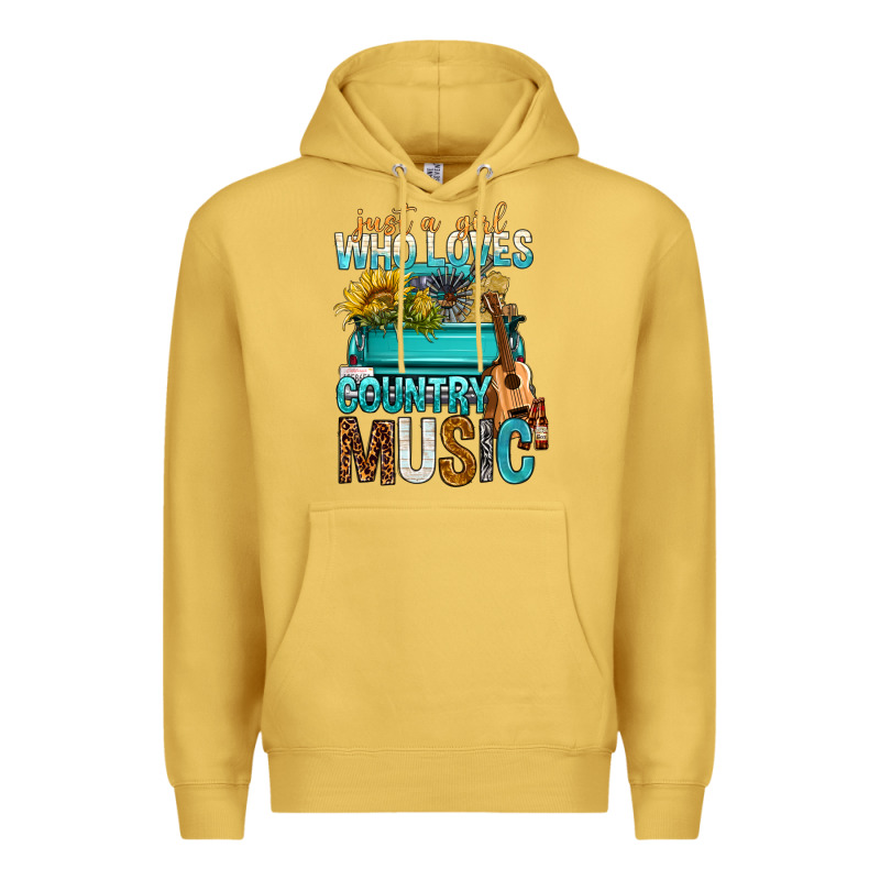Just A Girl Who Loves Country Music Premium Hoodie by BundleAndBundleShop | Teevron