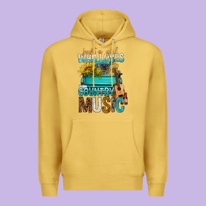 Just A Girl Who Loves Country Music Premium Hoodie Designed By Bundleandbundleshop