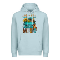 Blue Mist Just A Girl Who Loves Country Music Premium Hoodie - BundleAndBundleShop