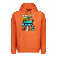 Carrot Just A Girl Who Loves Country Music Premium Hoodie - BundleAndBundleShop