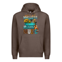 Coffee Just A Girl Who Loves Country Music Premium Hoodie - BundleAndBundleShop