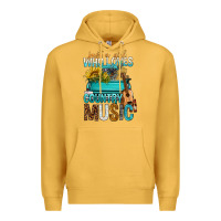 Mustard Just A Girl Who Loves Country Music Premium Hoodie - BundleAndBundleShop