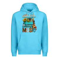 Ocean Blue Just A Girl Who Loves Country Music Premium Hoodie - BundleAndBundleShop