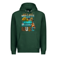 Sports Green Just A Girl Who Loves Country Music Premium Hoodie - BundleAndBundleShop