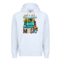 White Just A Girl Who Loves Country Music Premium Hoodie - BundleAndBundleShop