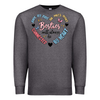 Charcoal Heather besties will always be Premium Sweatshirt - MaliasSmallBusiness